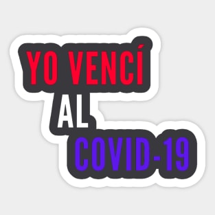 yo venci al covid19 Sticker